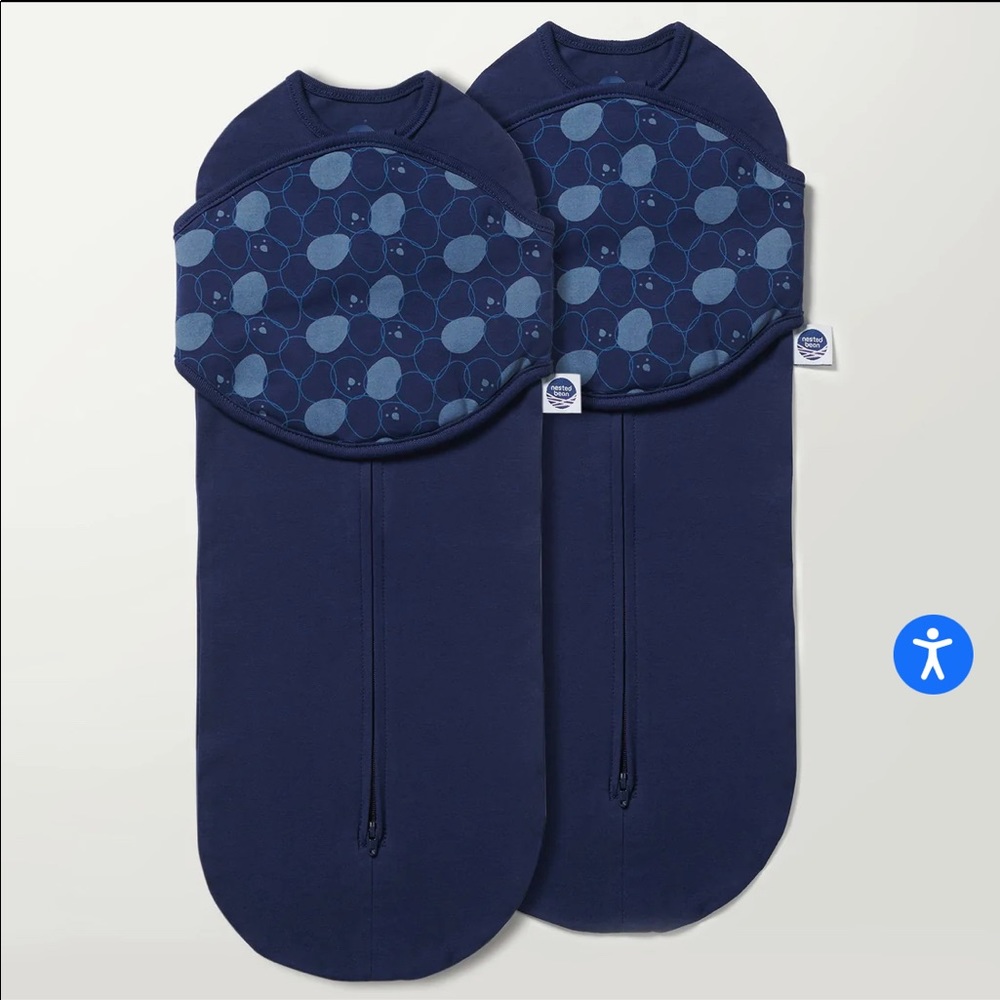 NWOT Nested Bean and Happiest Baby NB Swaddles